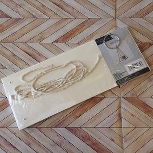 Boho Hanging Wall Shelf Natural Wood Hanging Shelf Shelves w/Ropes/Hook/Hardware